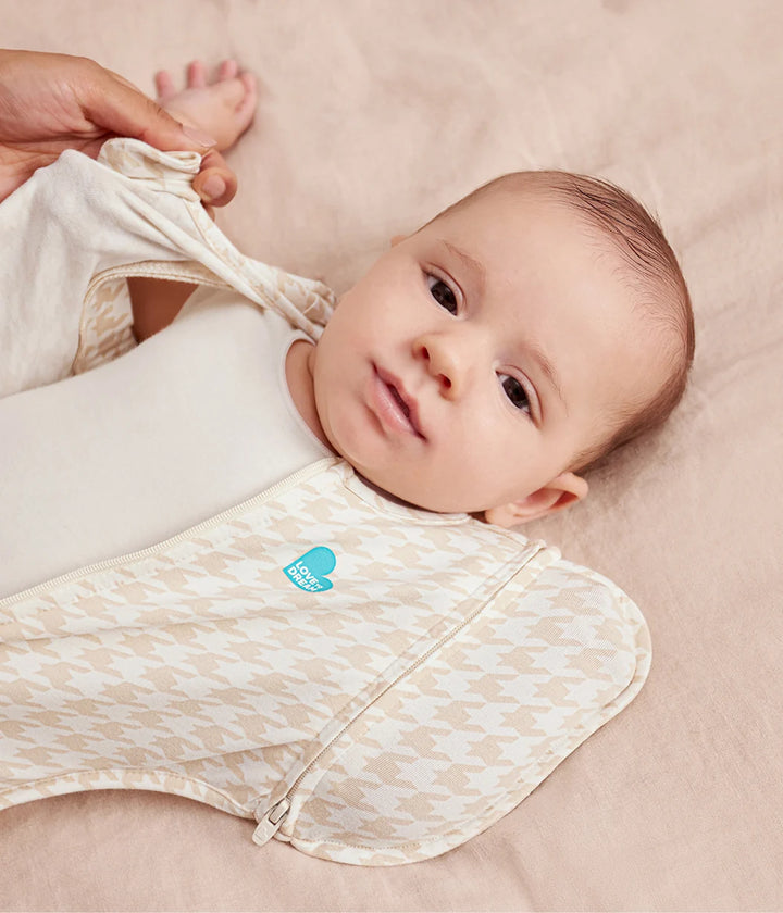 SWADDLE UP™ Transition Bag Original 1.0T - Tan Houndstooth