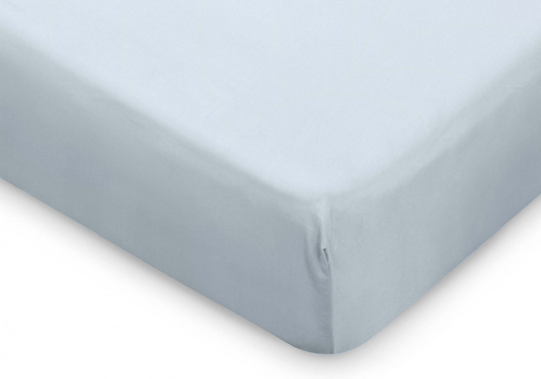 Boori Universal Jersey Cotton Cot Fitted Sheet - Blue