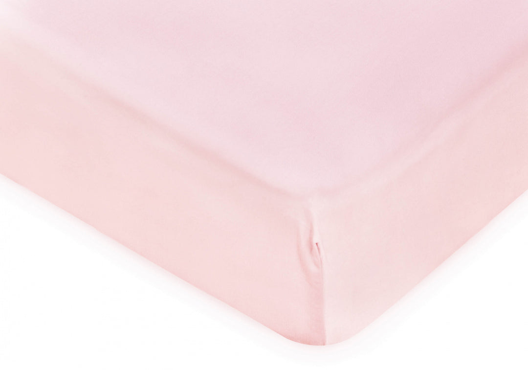 Boori Universal Jersey Cotton Cot Fitted Sheet - Pink