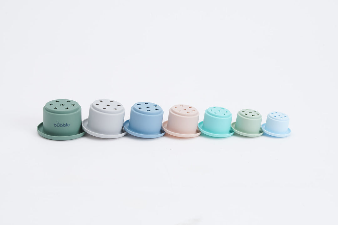 Bubble Silicone Stacking Cups