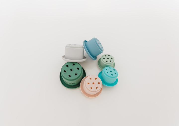 Bubble Silicone Stacking Cups