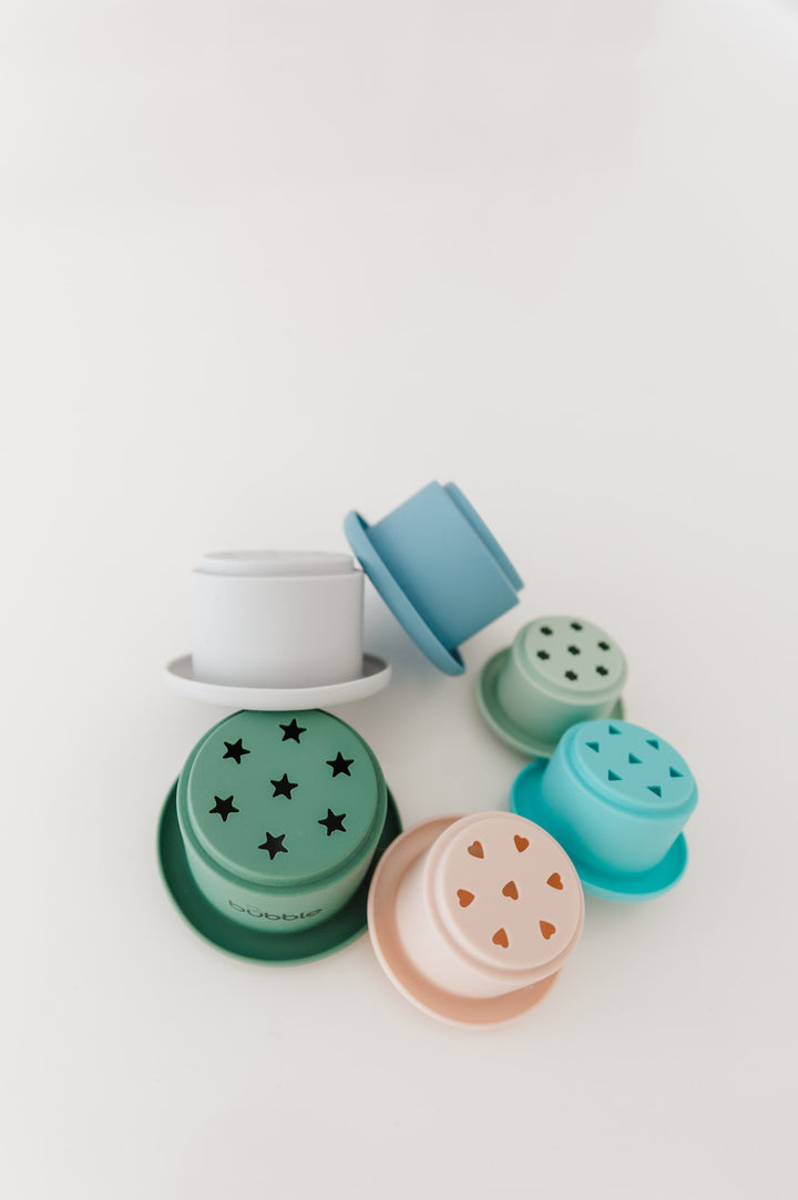 Bubble Silicone Stacking Cups