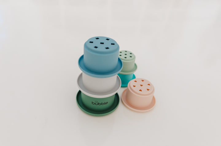 Bubble Silicone Stacking Cups