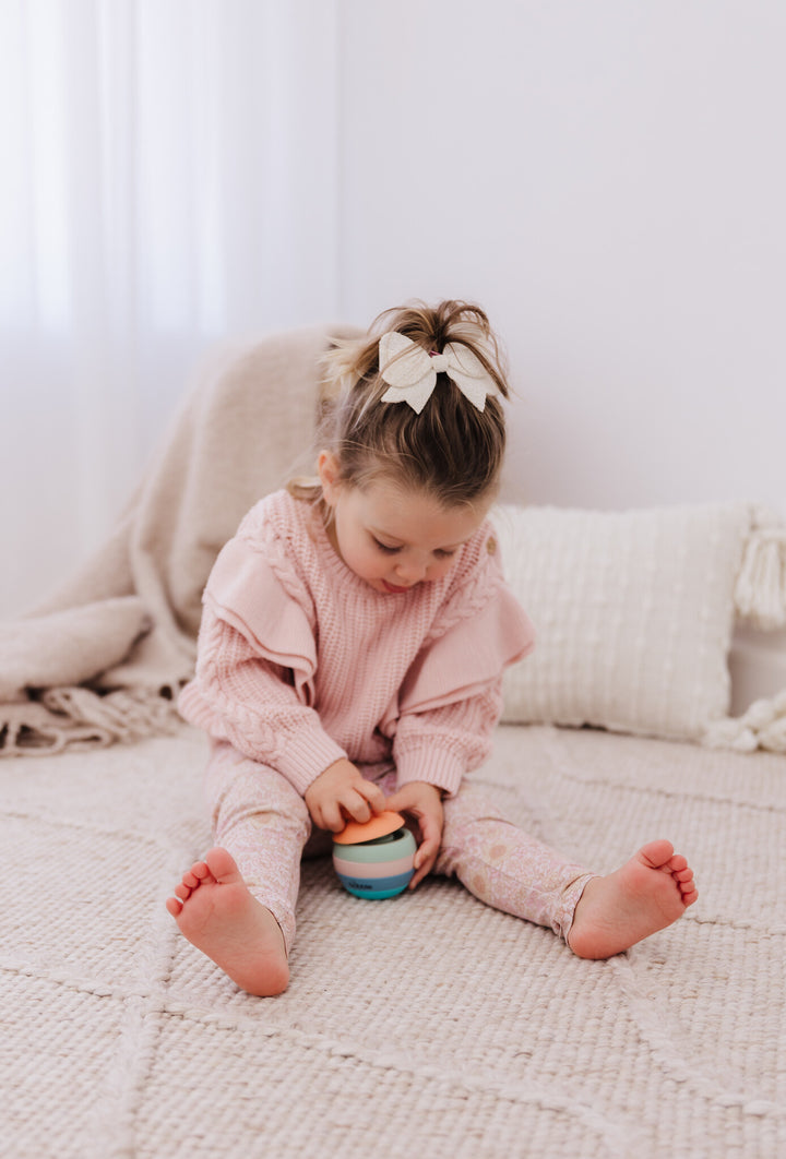 Bubble Silicone Stacking Apple Teether