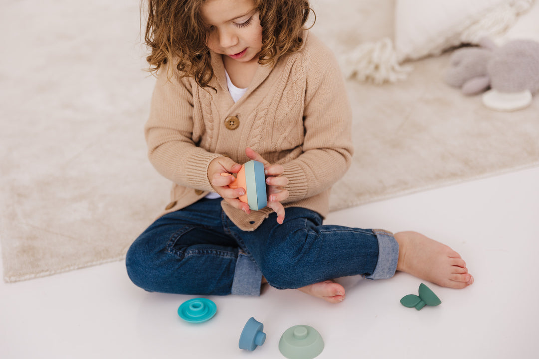 Bubble Silicone Stacking Apple Teether