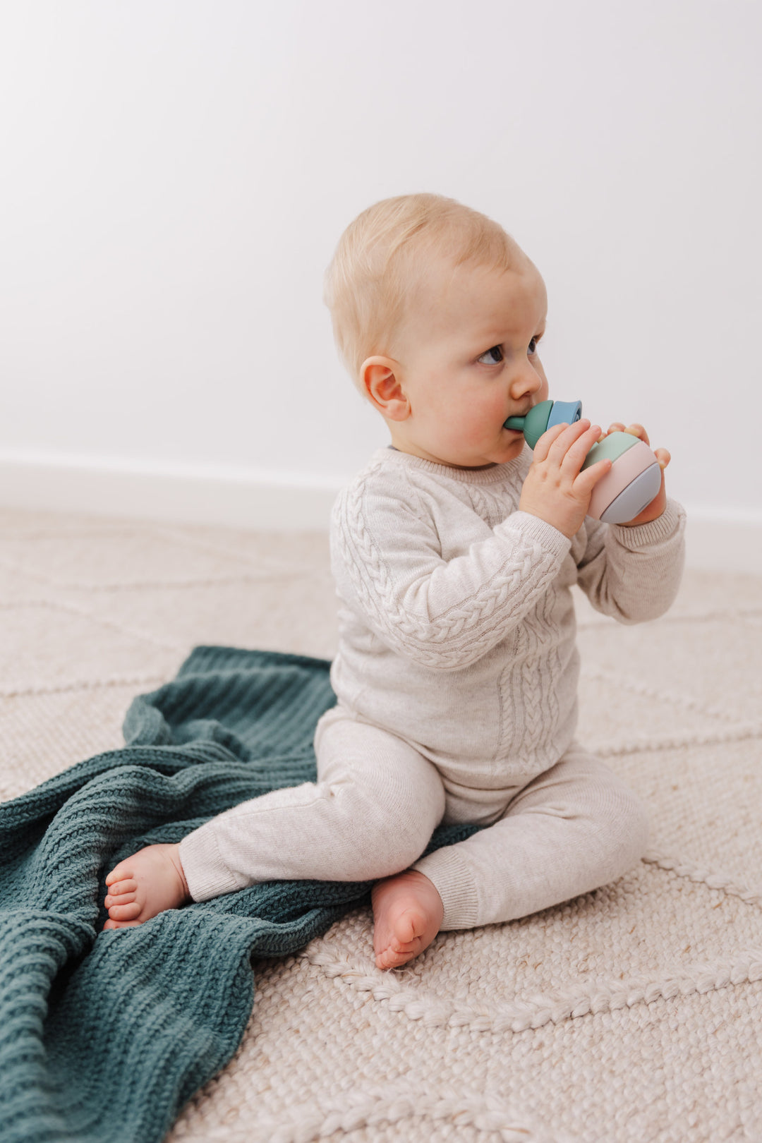 Bubble Silicone Stacking Pear Teether
