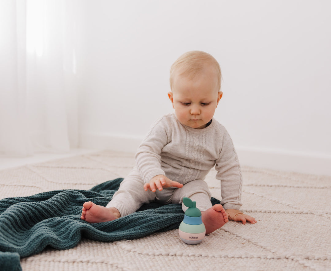 Bubble Silicone Stacking Pear Teether