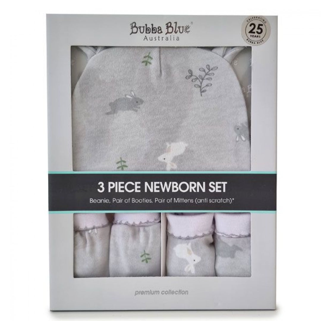 Bubba Blue 3pcs Newborn Layette Set-Bunny Forest