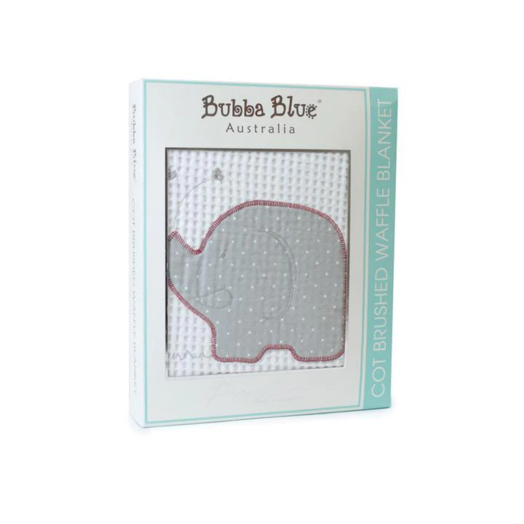 Cot Waffle Blanket PETIT ELEPHANT