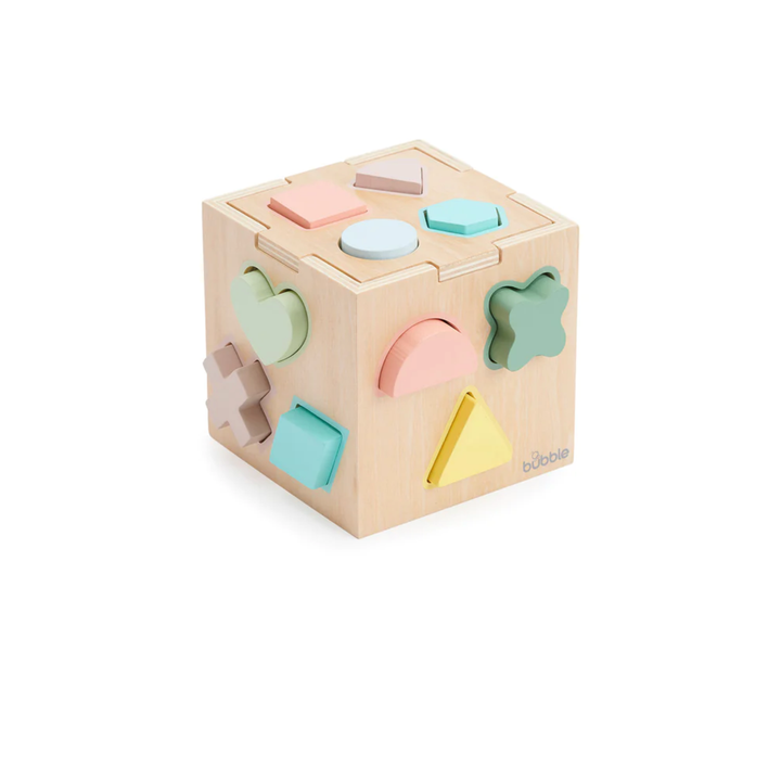 Bubble Wooden Shape Sorting Cube