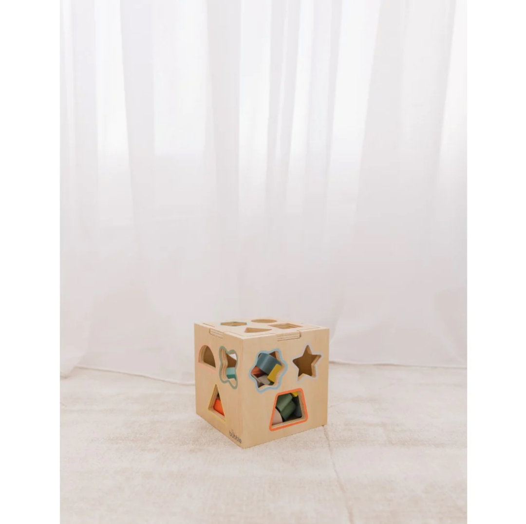 Bubble Wooden Shape Sorting Cube