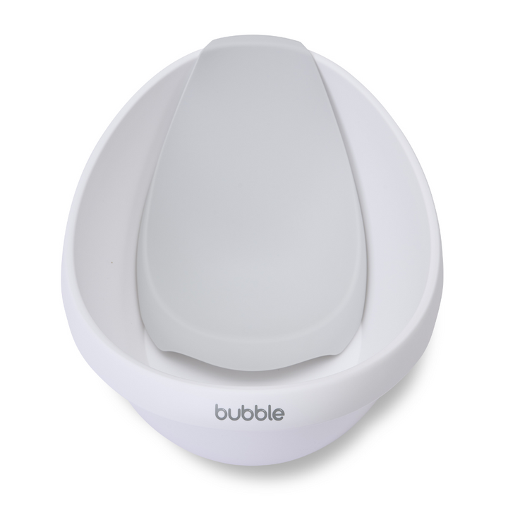 BUBBLE BABY BATH WITH BATH SEAT - White