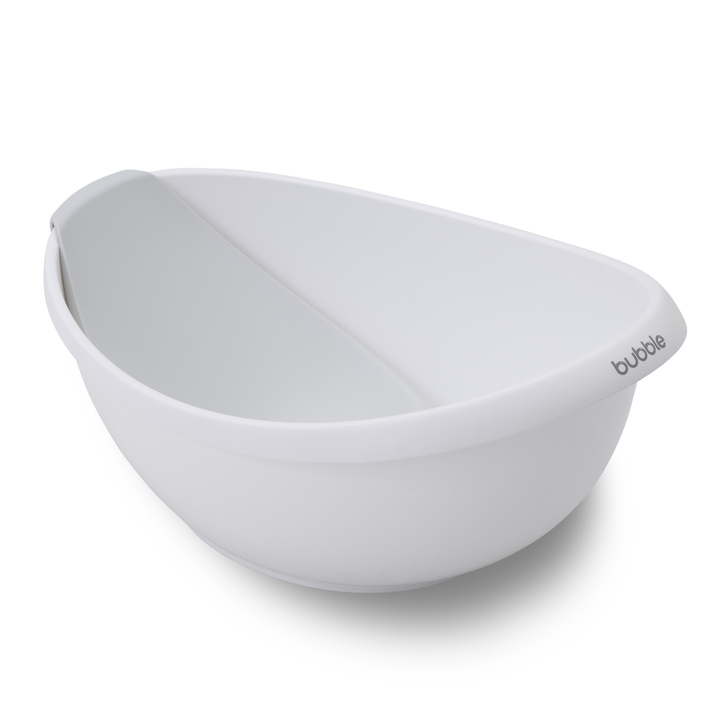 BUBBLE BABY BATH WITH BATH SEAT - White