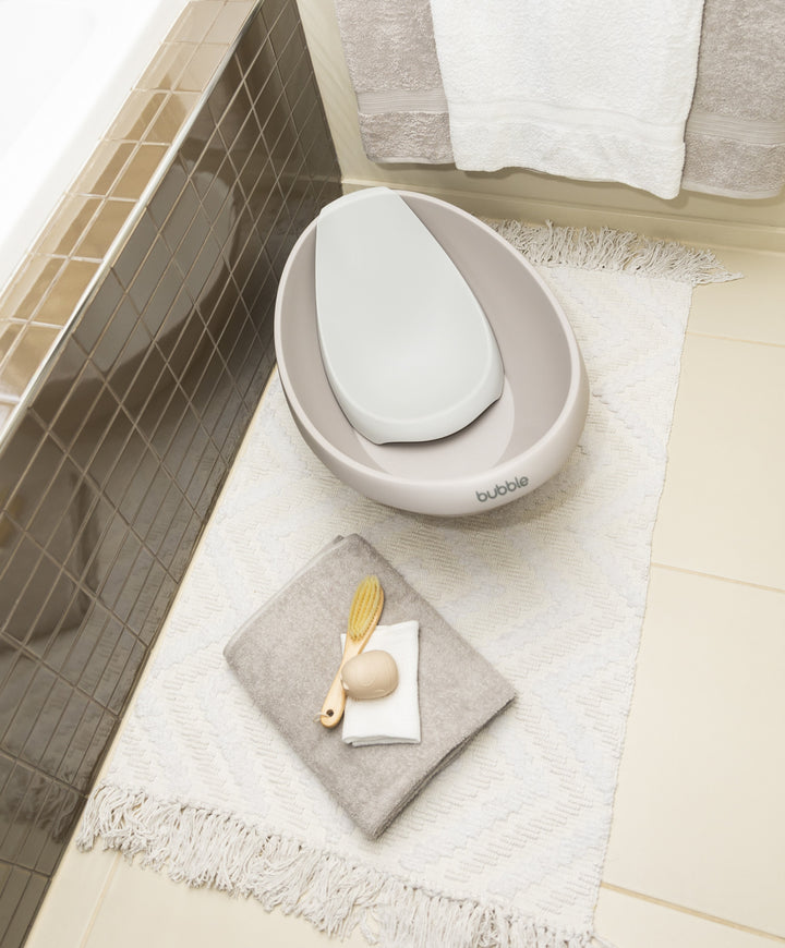 BUBBLE BABY BATH WITH BATH SEAT - Taupe