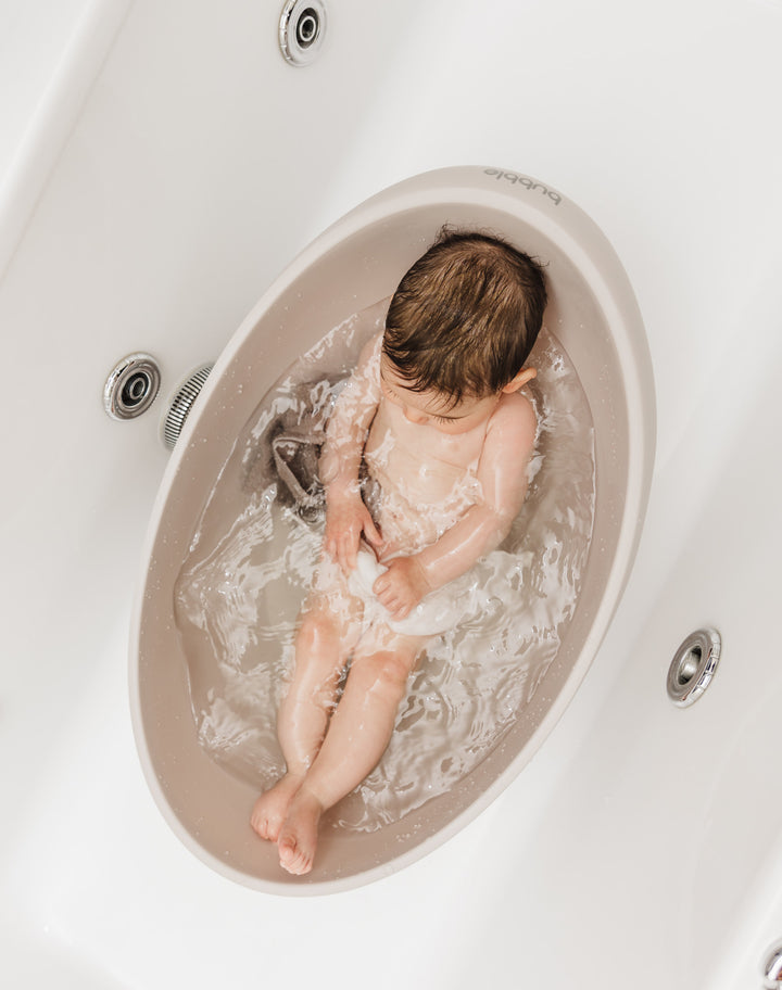 BUBBLE BABY BATH WITH BATH SEAT - Taupe