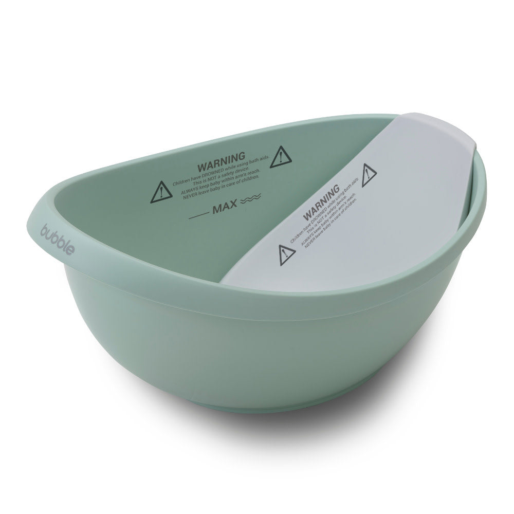 BUBBLE BABY BATH WITH BATH SEAT - SAGE