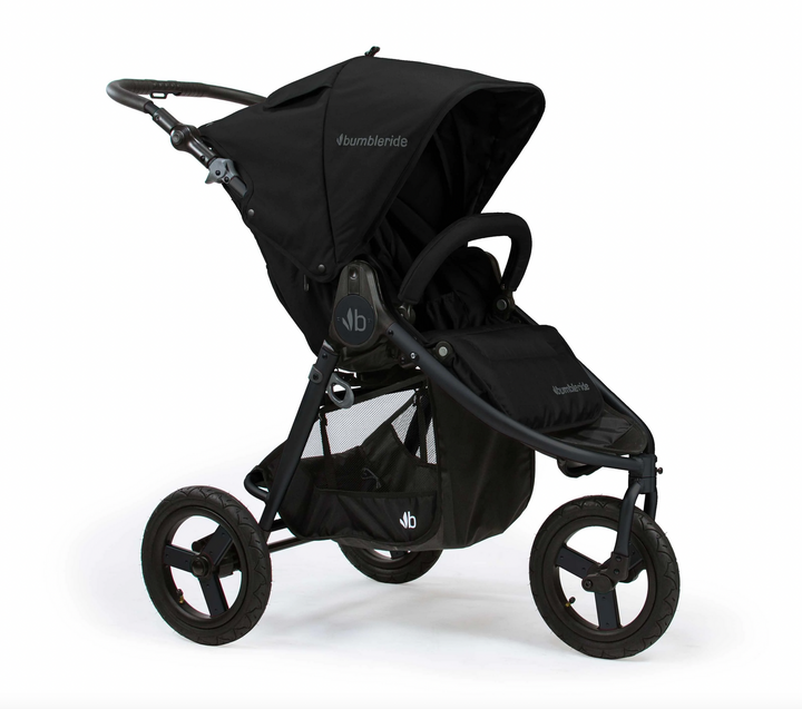 Bumbleride Indie 3 wheel stroller-Black with Matt Black Frame