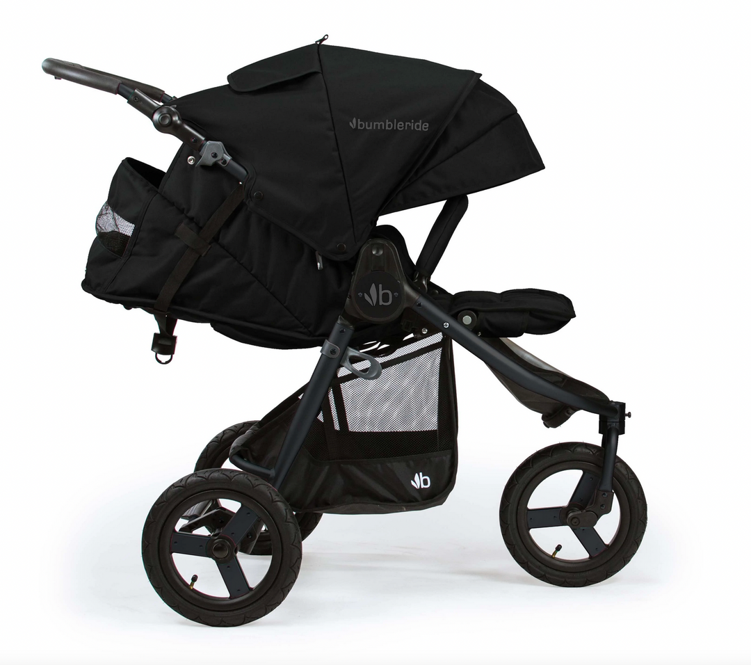 Bumbleride Indie 3 wheel stroller-Black with Matt Black Frame