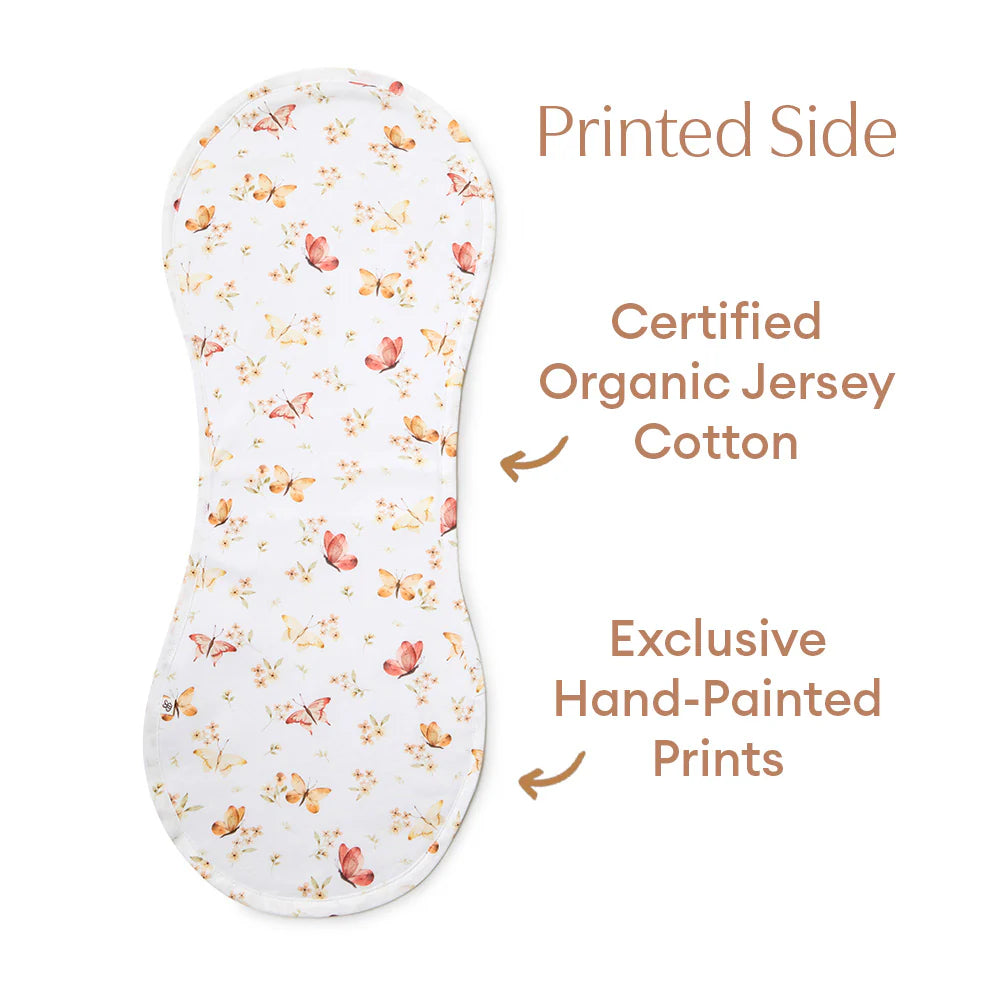 Snuggle Hunny Organic Cotton Burp Cloth - Butterfly