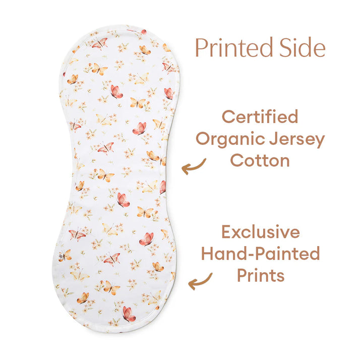 Snuggle Hunny Organic Cotton Burp Cloth - Butterfly