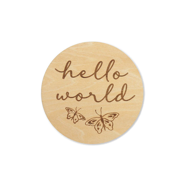Snuggle Hunny Butterfly Wooden Milestone Cards