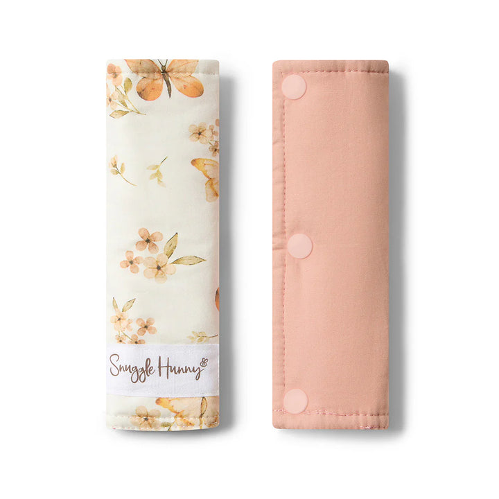 Snuggle Hunny Universal Reversible Pram Strap Covers - Butterfly