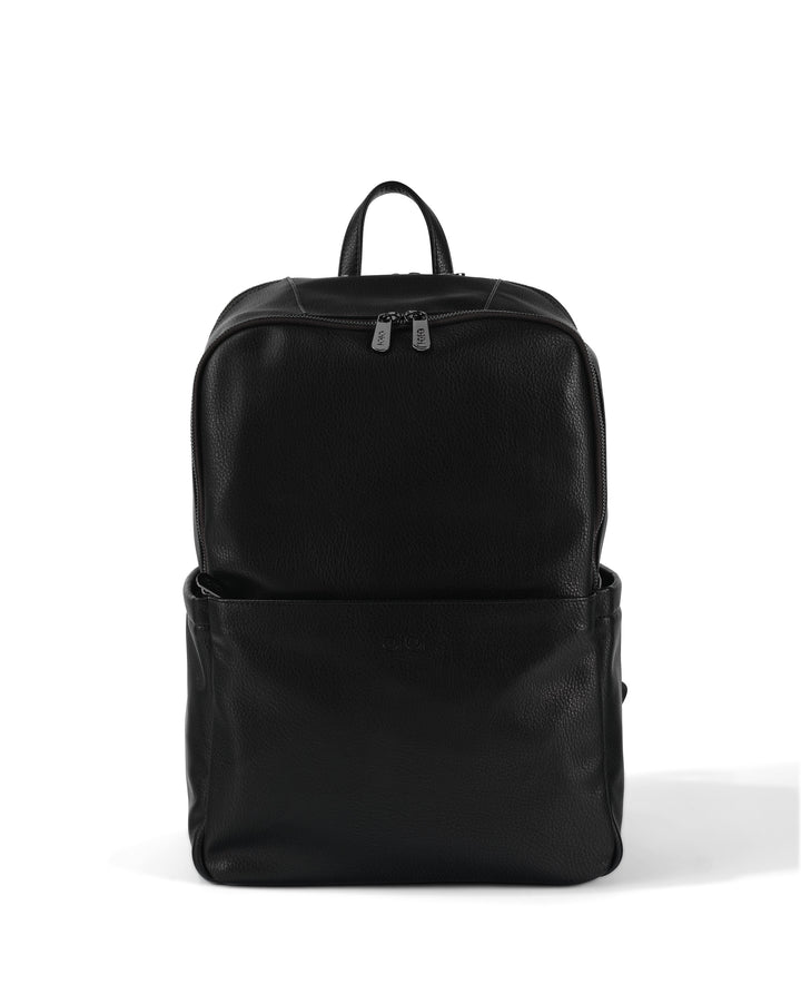 OiOi Multitasker Nappy Backpack - Black Vegan Leather