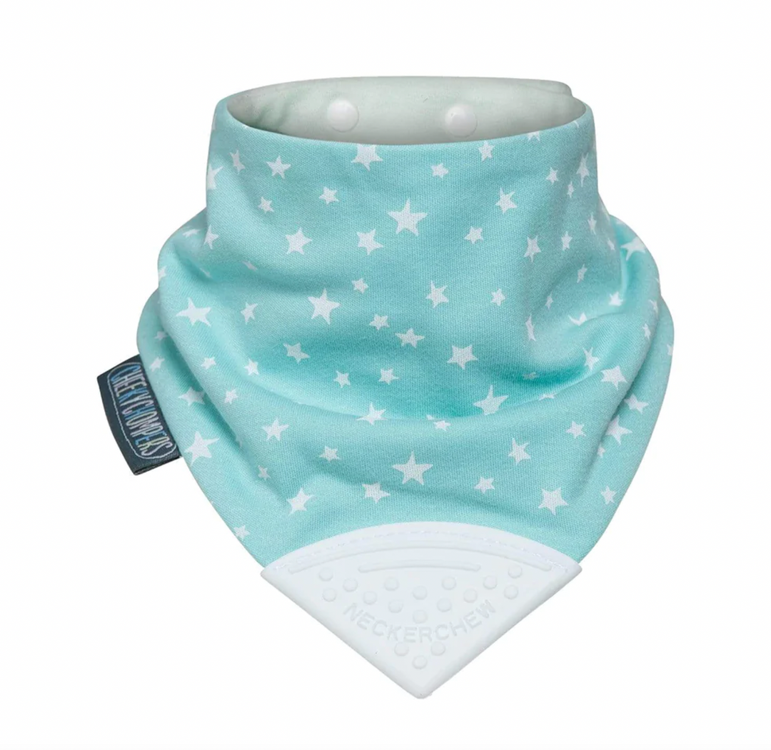 Cheeky Chompers Neckerchew-Sage Stars