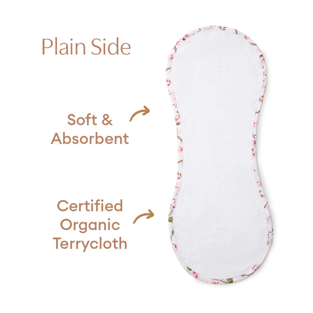 Snuggle Hunny Organic Cotton Burp Cloth - Cherry Blossom