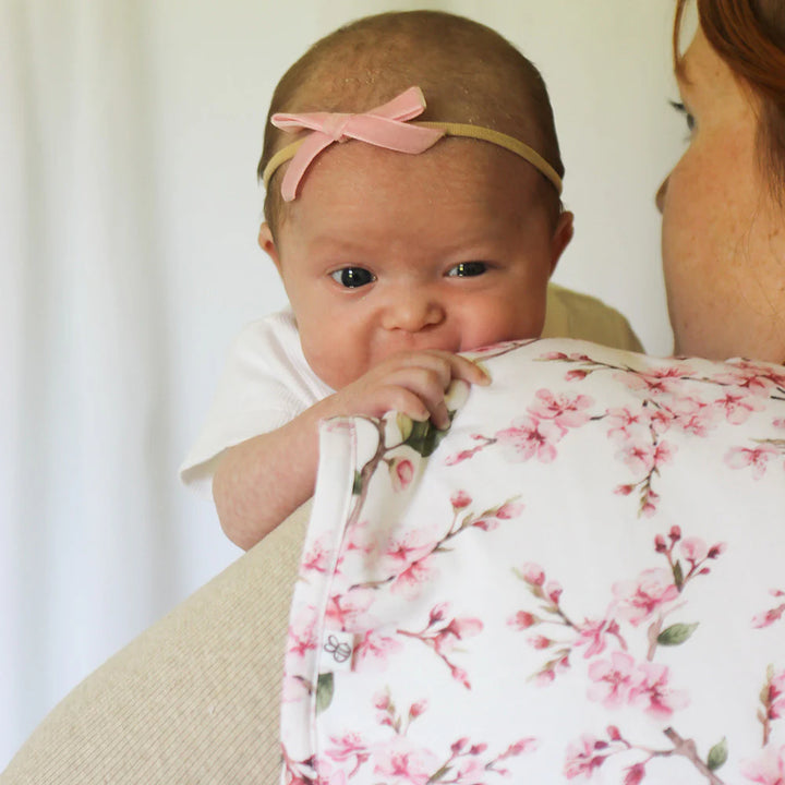 Snuggle Hunny Organic Cotton Burp Cloth - Cherry Blossom