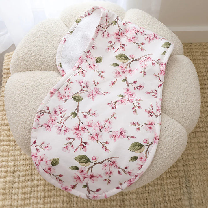 Snuggle Hunny Organic Cotton Burp Cloth - Cherry Blossom