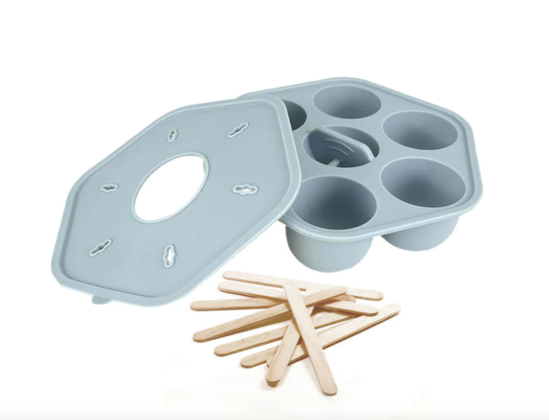 Cherub Baby Silicone Freezer Tray & Popsicle Molds - Duck Egg