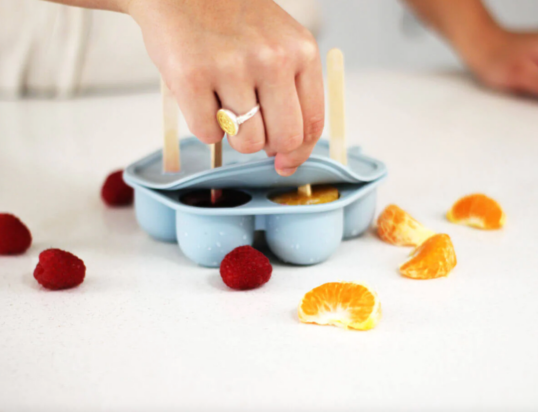 Cherub Baby Silicone Freezer Tray & Popsicle Molds - Duck Egg