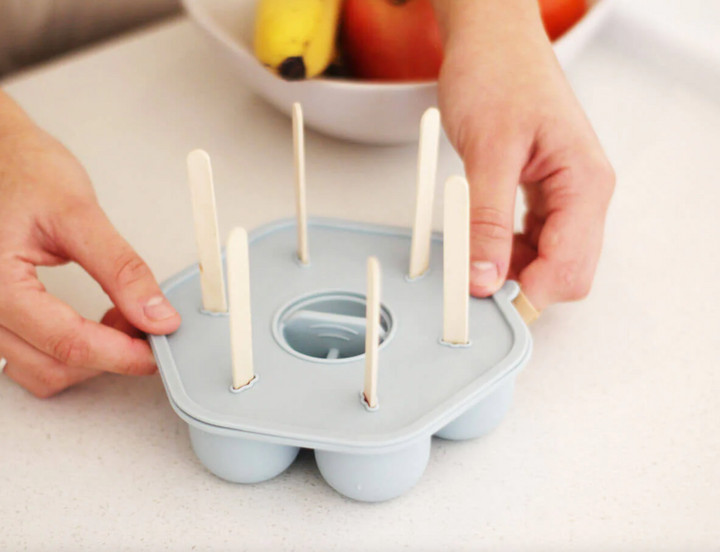 Cherub Baby Silicone Freezer Tray & Popsicle Molds - Duck Egg