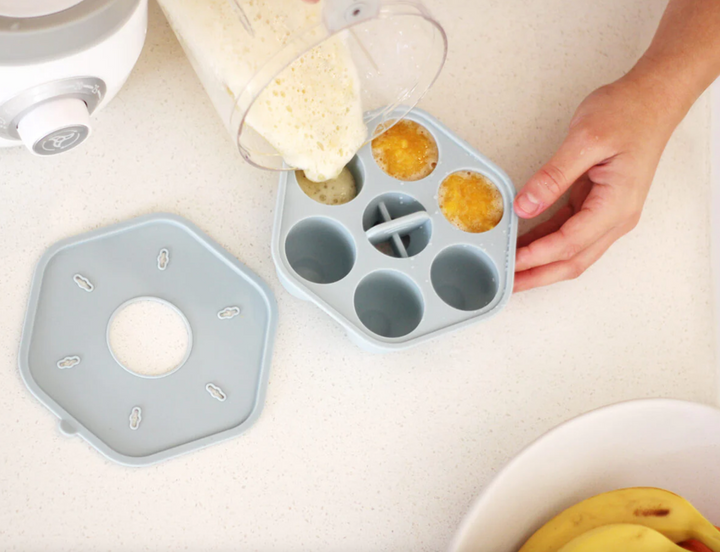 Cherub Baby Silicone Freezer Tray & Popsicle Molds - Duck Egg