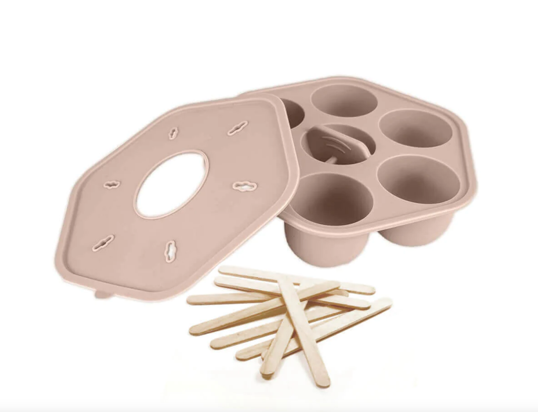 Cherub Baby Silicone Freezer Tray & Popsicle Molds - Sand