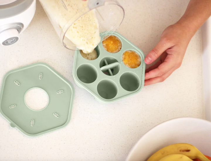Cherub Baby Silicone Freezer Tray & Popsicle Molds - Sage