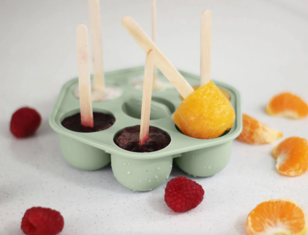 Cherub Baby Silicone Freezer Tray & Popsicle Molds - Sage