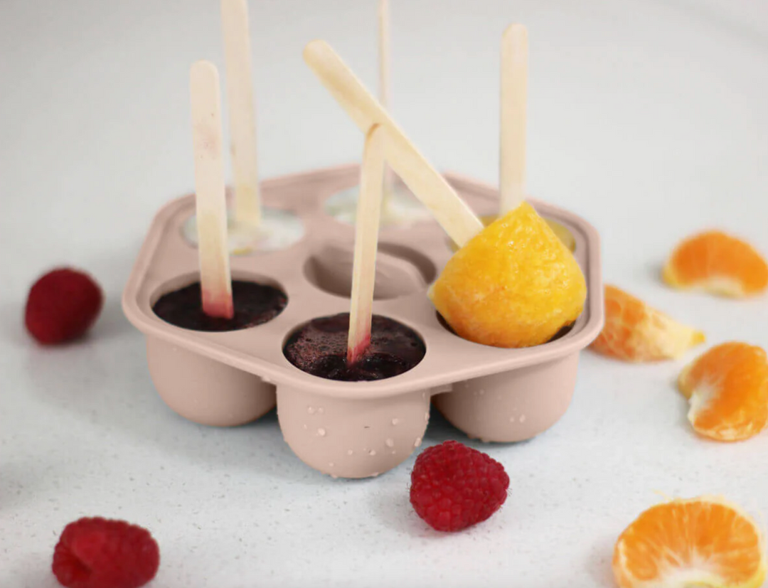 Cherub Baby Silicone Freezer Tray & Popsicle Molds - Sand