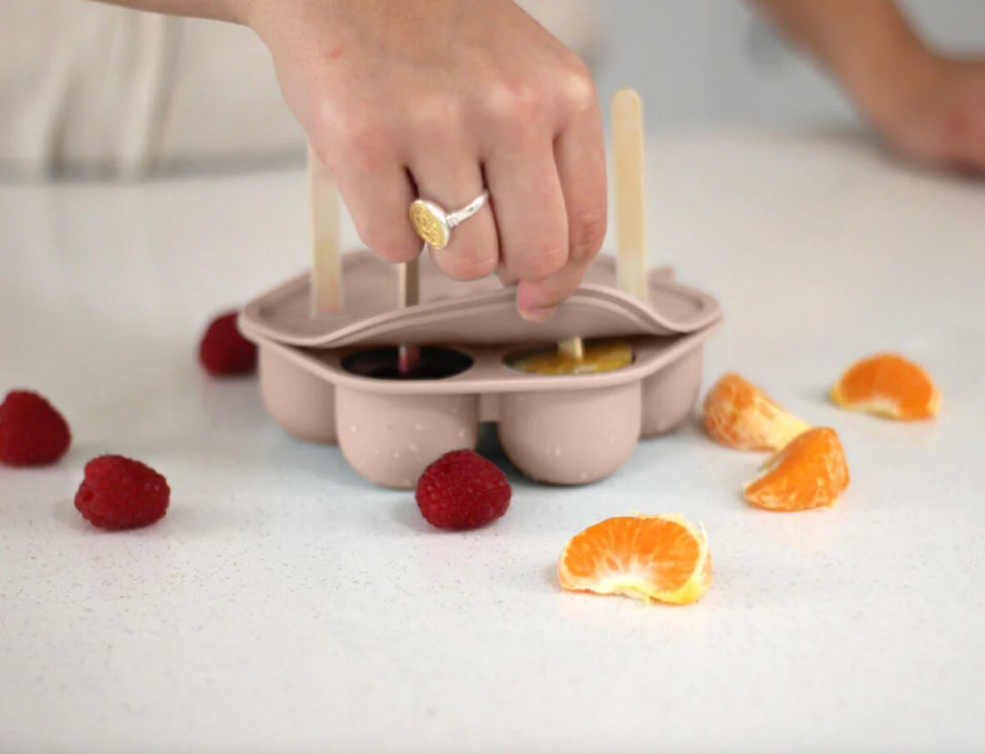 Cherub Baby Silicone Freezer Tray & Popsicle Molds - Sand