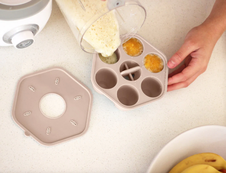 Cherub Baby Silicone Freezer Tray & Popsicle Molds - Sand
