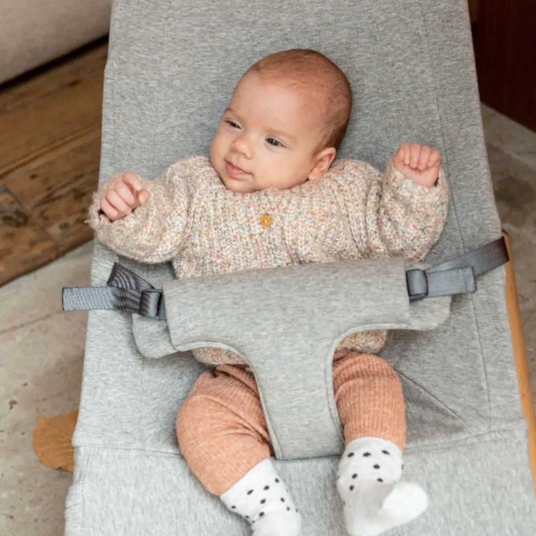 Childhome Evolux Bouncer-Natural & Jersey Grey
