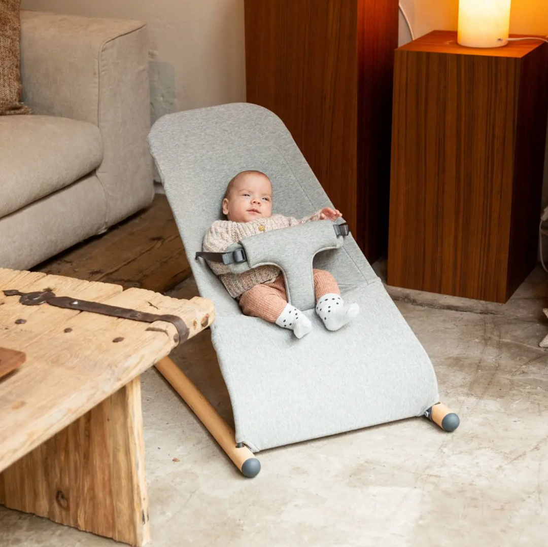 Childhome Evolux Bouncer-Natural & Jersey Grey