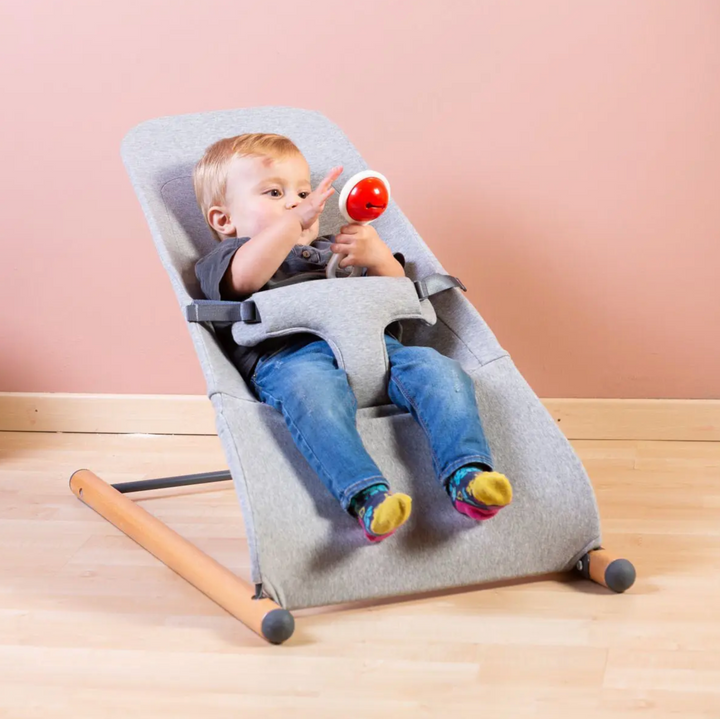 Childhome Evolux Bouncer-Natural & Jersey Grey
