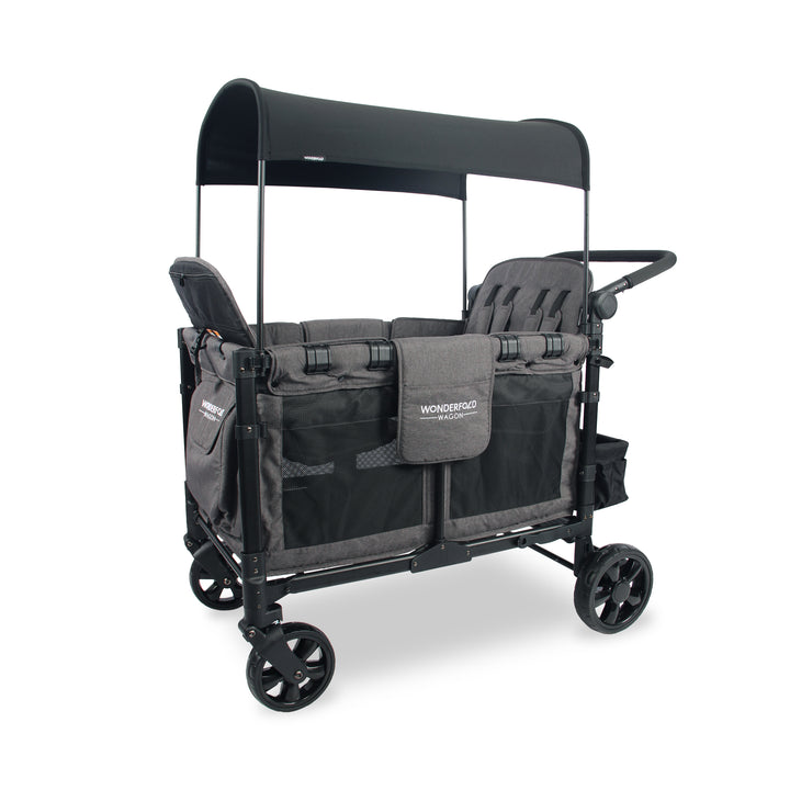 Wonderfold W4 Elite - Quad Wagon - Charcoal Grey with Black Frame
