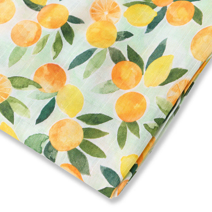 Organic Muslin Wrap - Citrus Squeeze