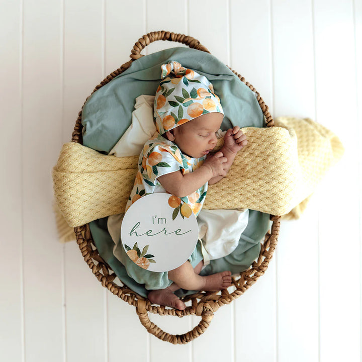 Reversible Milestone Cards - Citrus Squeeze & Peach