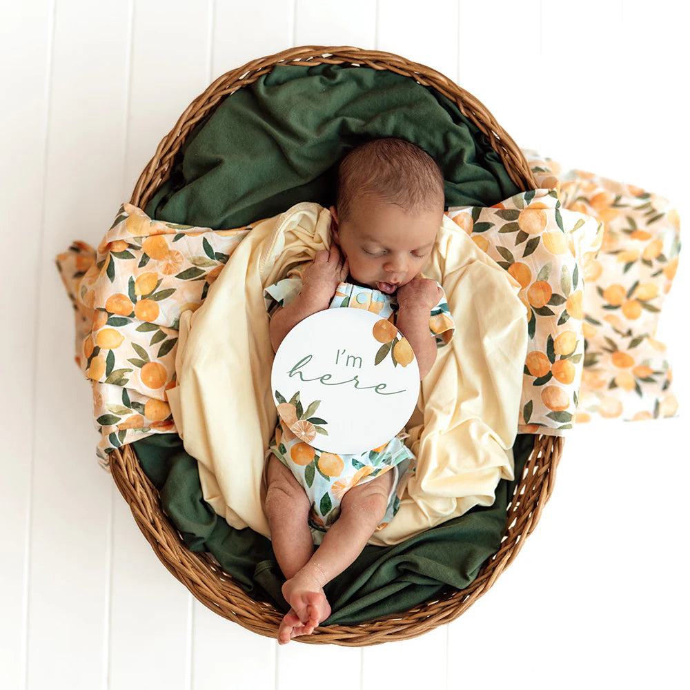 Reversible Milestone Cards - Citrus Squeeze & Peach