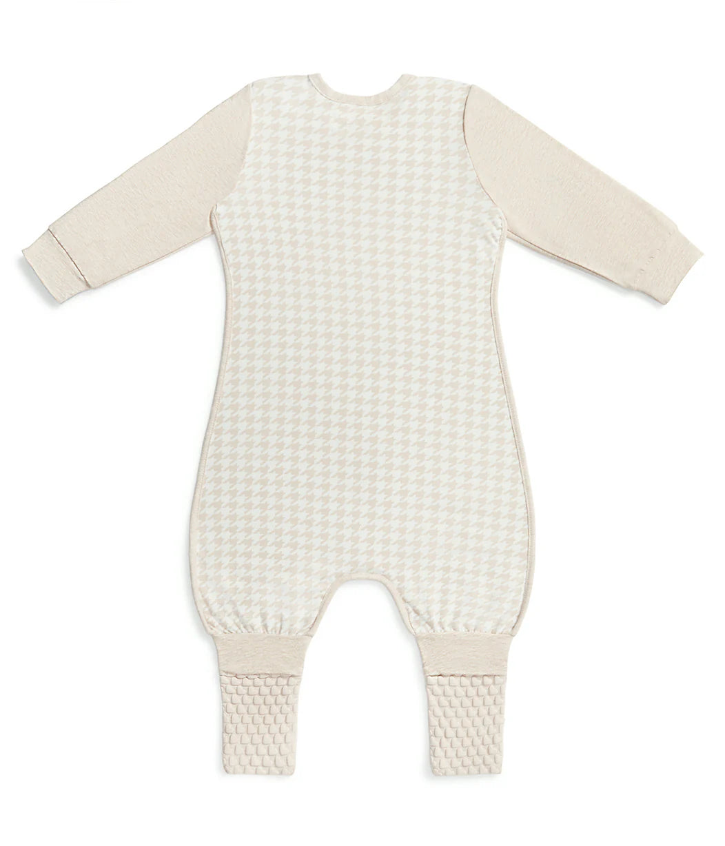 Sleep Suit 1.0 TOG LONG SLEEVE - Tan Houndstooth