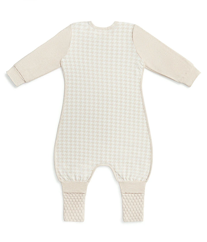 Sleep Suit 1.0 TOG LONG SLEEVE - Tan Houndstooth